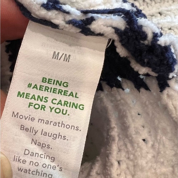 Aerie Navy White Striped Women's Layer Open Front Cardigan Kimono Sweater Size M - Picture 7 of 10